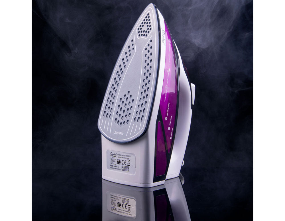 Żelazko parowe ZEPHYR ZP 1050 BOC, 2600W, 350 ml, Płyta ceramiczna, Samoczyszczące, Prasowanie w pionie, Fioletowy