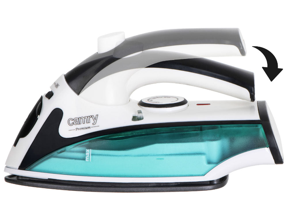 Туристическа ютия CAMRY CR-5024 1500 W пара, Незалепваща гладеща плоча