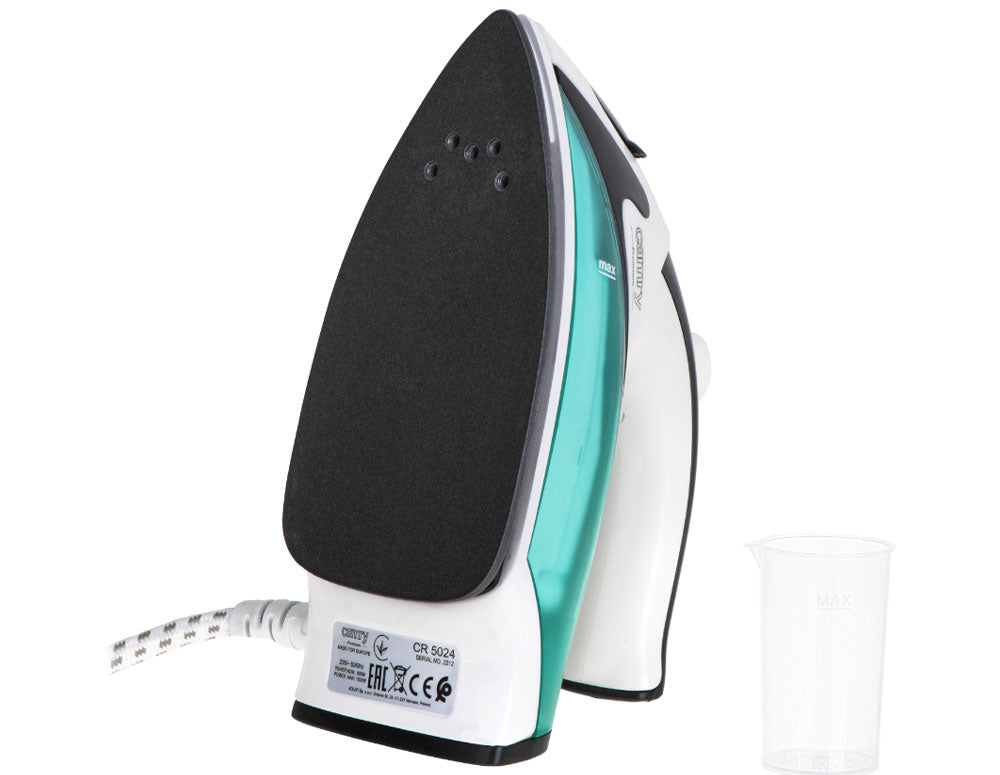 Туристическа ютия CAMRY CR-5024 1500 W пара, Незалепваща гладеща плоча