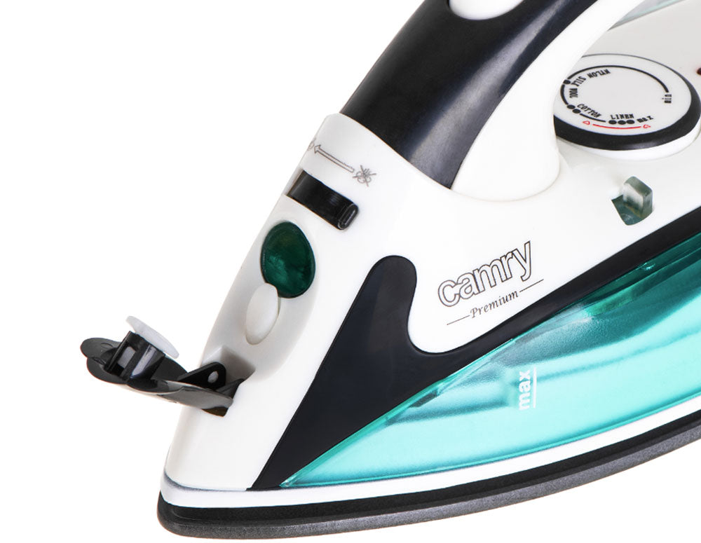 Туристическа ютия CAMRY CR-5024 1500 W пара, Незалепваща гладеща плоча