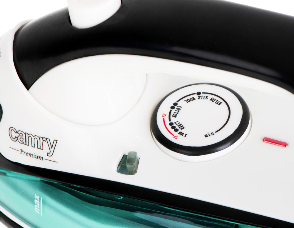 Туристическа ютия CAMRY CR-5024 1500 W пара, Незалепваща гладеща плоча