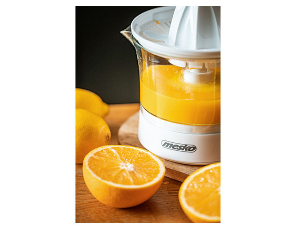 Wyciskarka do cytrusów MESKO MS 4010, 60W, 500 ml, Automatyczna rotacja, Biała