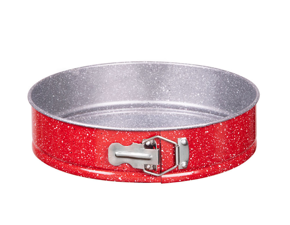 ZEPHYR Red Passion ZP 1223 EH26 Forma do ciasta z obniżonym dnem, 26 cm, marmurowa powłoka nieprzywierająca, czerwona