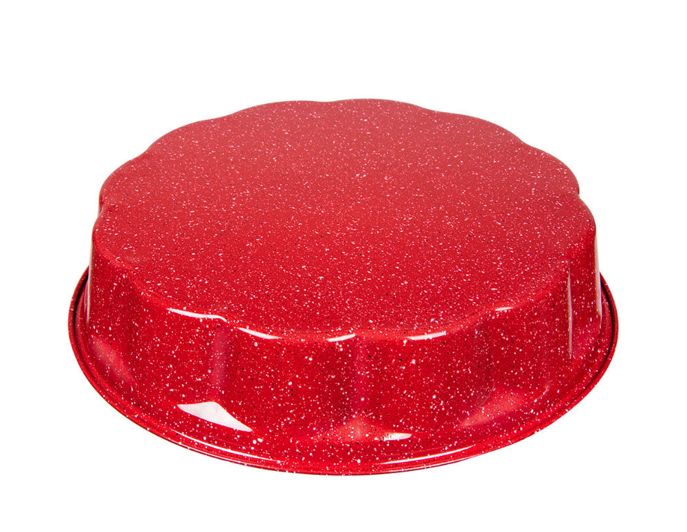 Forma do pieczenia ZEPHYR Red Passion ZP 1223 EN, 27,5 cm, powłoka marmurkowa, czerwona