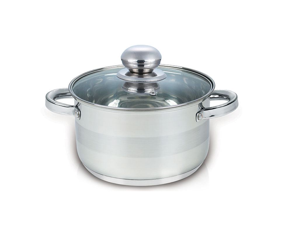 Garnek z pokrywką SAPIR SP 1210 GI20, 3,9 litra, 20x12,5 cm, Dno wielowarstwowe, Indukcja, Inox