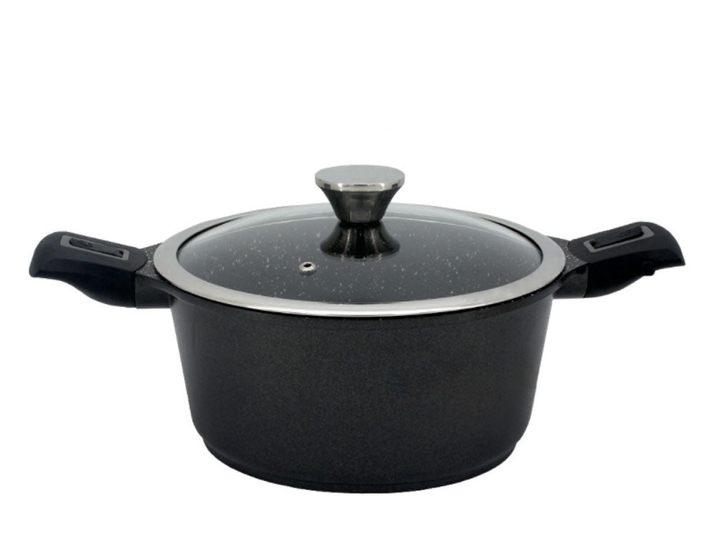 Тенджера с махащи се дръжки ZEPHYR ZP 4318, Мраморно покритие, Индукция