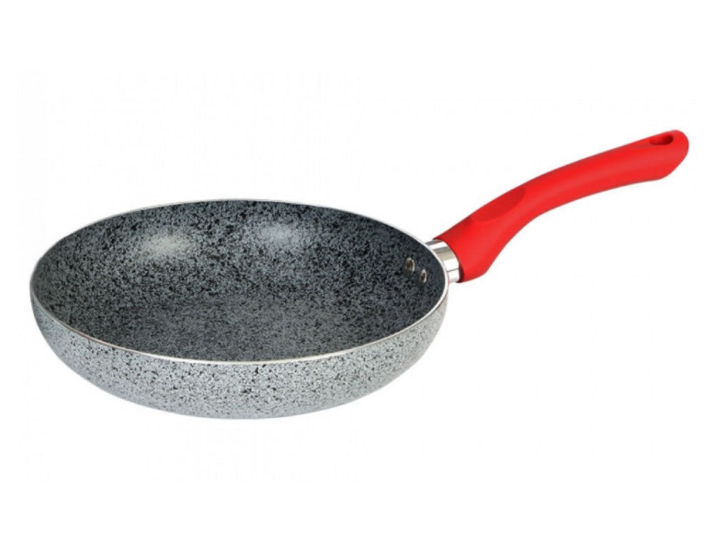 Patelnia ZEPHYR Actual line ZP 1319 NM26, 26x5 cm, Powłoka marmurowo-ceramiczna, Indukcja, Szaro-czerwony