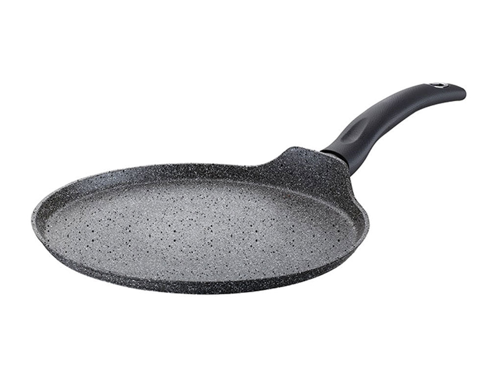 Тиган за палачинки PETERHOF PH 25361-32, 32 см, Покритие Granite, Индукция, Черен