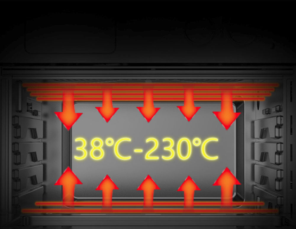 Мултифункционална фурна с горещ въздух ZEPHYR ZP 1441 V Deluxe ZEPHYR, 25 литра, 1800W, 12 функции, Таймер, Черен