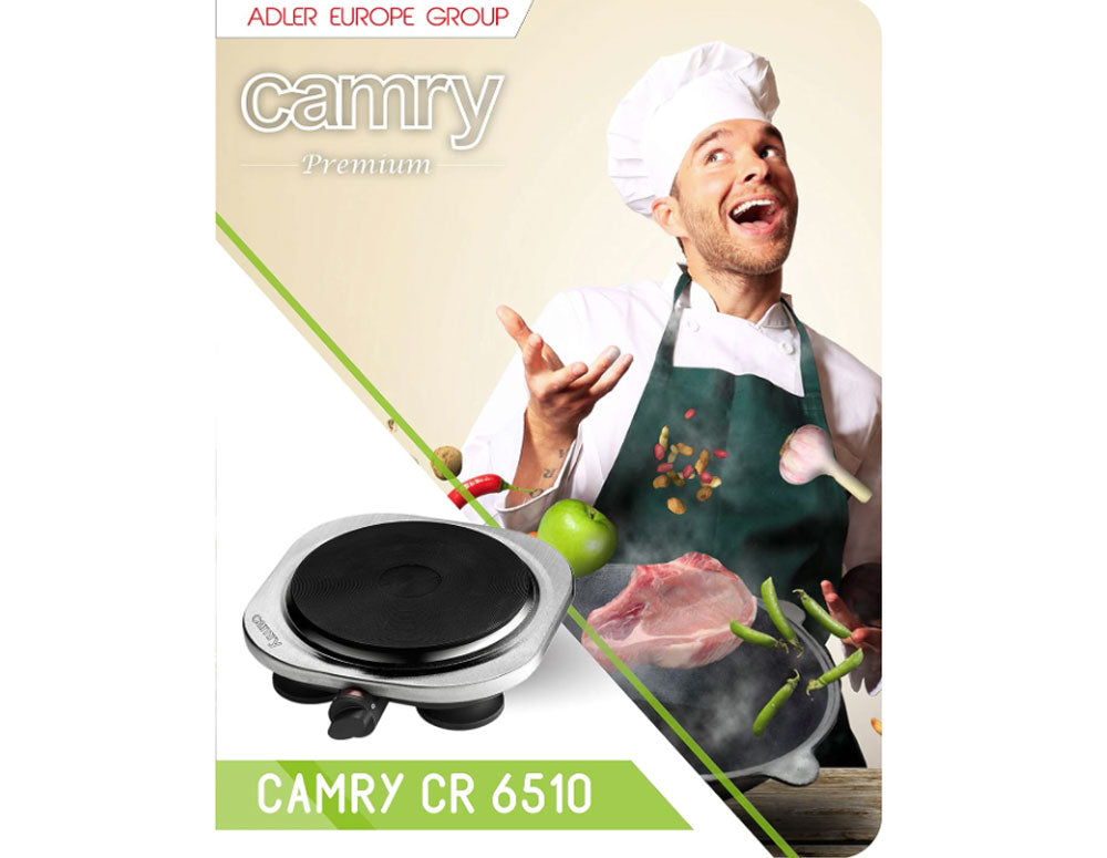 Електрически котлон CR 6510, 1 зона, 1500W, Черен