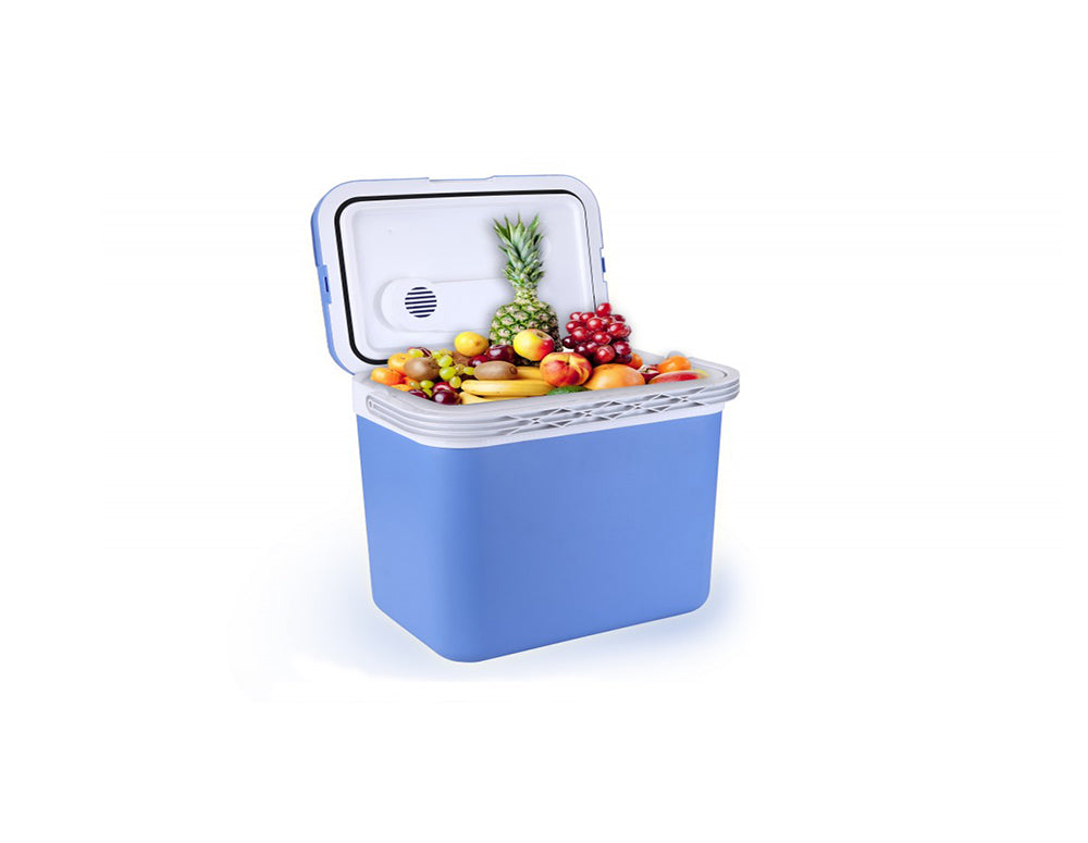 Хладилна чанта ZEPHYR ZP 1448 A32, 32 литра, 12V DC, Охлаждане и затопляне, Двойно захранване, Син