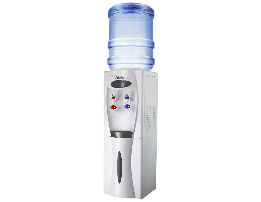 Диспенсър за вода с компресор ZEPHYR ZP 1449 ACB, 500W Загряване, 120W Охлаждане, Шкаф за съхранение, Бял
