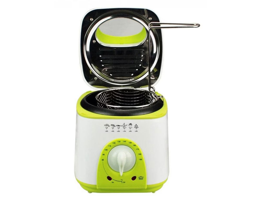 Фритюрник мини SAPIR SP 1980 BC, 950W, 1 литър, Бял,Зелен GS СЕРТИФИКАТ