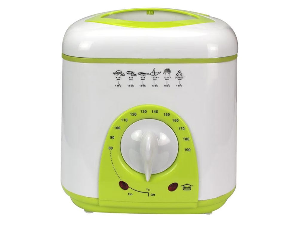 Фритюрник мини SAPIR SP 1980 BC, 950W, 1 литър, Бял,Зелен GS СЕРТИФИКАТ