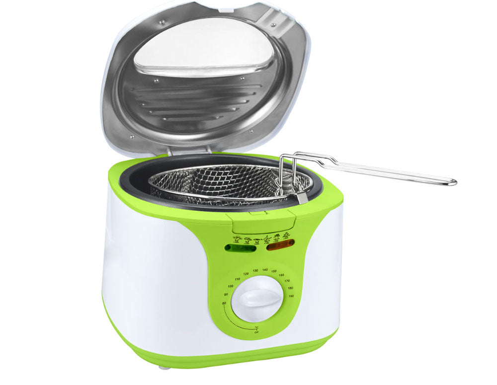 Фритюрник SAPIR SP-1980-DF, 1300W, 2 литра, Фиксиран съд с незалепващо покритие, GS Сертификат