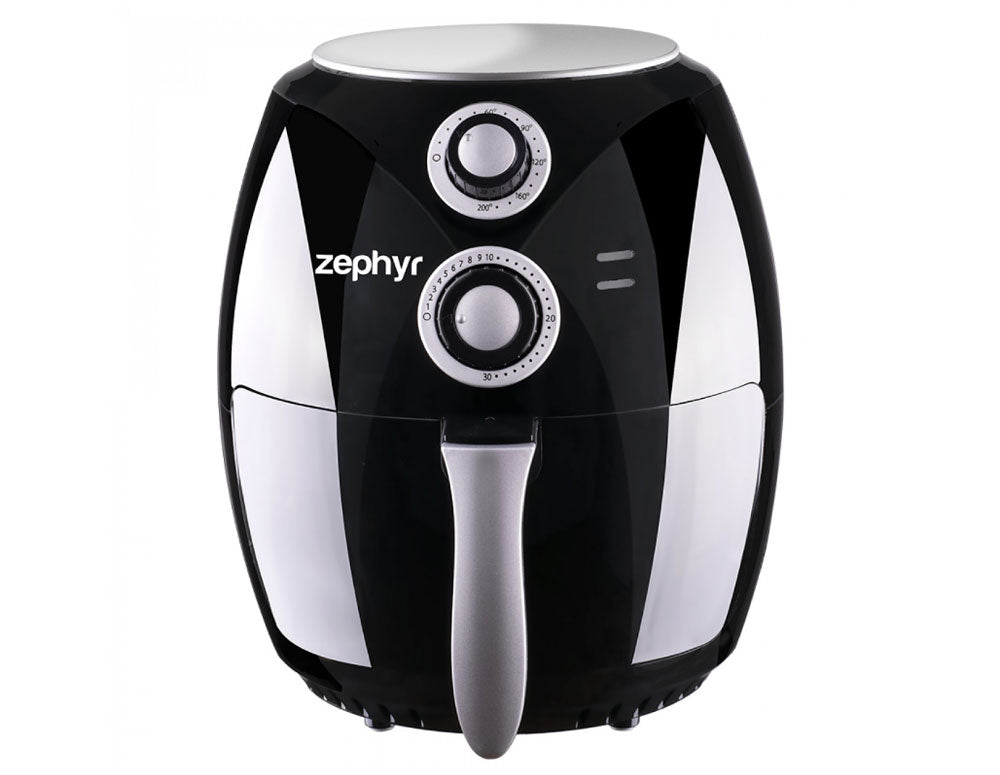 Фритюрник с горещ въздух ZEPHYR ZP 1980 AI , 1600W, 2.6 литра, до 200°C, Таймер, Черен