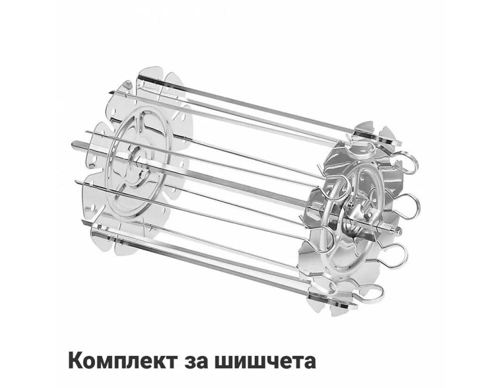 Мултифункционална фурна с горещ въздух ZEPHYR ZP 1980 AO PRO С ПОДАРЪК СПРЕЙ ЗА ОЛИО, 1500W, 12 литра, 8 приставки, 10 функции, Черен