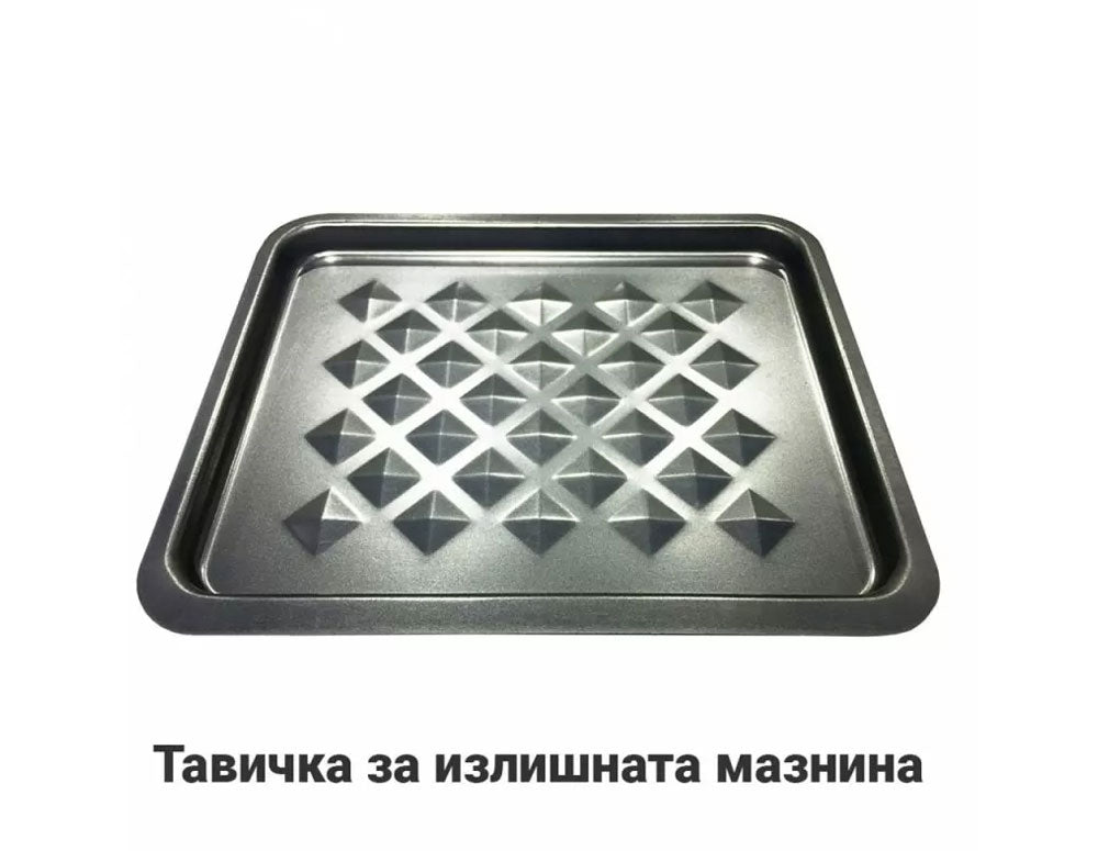 Мултифункционална фурна с горещ въздух ZEPHYR ZP 1980 AO PRO С ПОДАРЪК СПРЕЙ ЗА ОЛИО, 1500W, 12 литра, 8 приставки, 10 функции, Черен