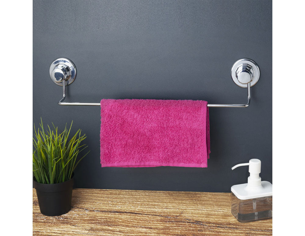 Закачалка за кърпа TEKNO TEL DM 260, 55х7х10 см, Вакуум, Хром