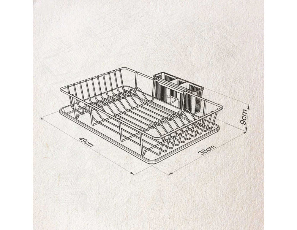 Suszarka Tekno Tel KB 003, 49x38x9 cm, 1 poziom, złota