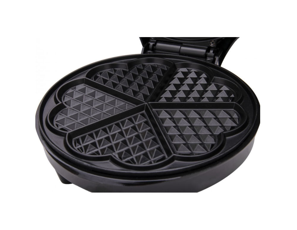 Gofrownica SAPIR SP 1442 GF, 1200W, 5 gniazd w kształcie serca, czarna