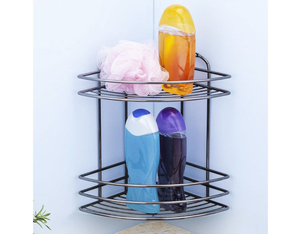 ПОСТАВКА ЗА БАНЯ TEKNO TEL BK-022B 2 нива/ъгъл черно