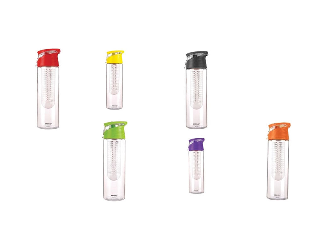 Бутилка за вода с контейнер за плодове или лед KINGHOFF KH 1192, 800 мл, Пластмаса, Различни цветове