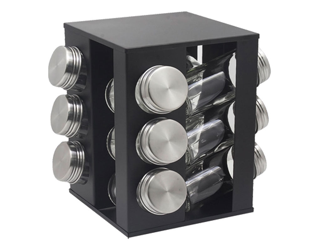 Бурканчета за подправки на стойка ZEPHYR ZP 1217 CS12 – Комплект за организиране на кухня