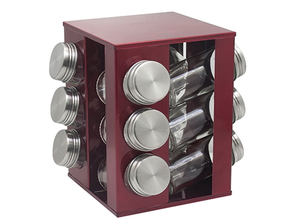 Бурканчета за подправки на стойка ZEPHYR ZP 1217 CS12 – Комплект за организиране на кухня