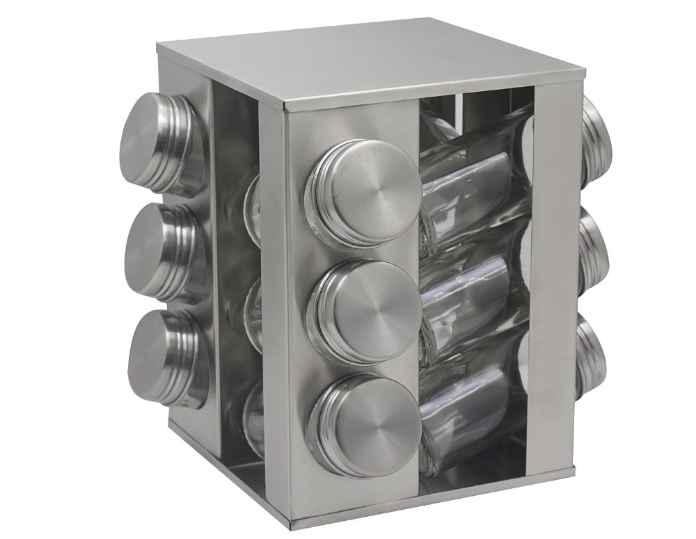 Бурканчета за подправки на стойка ZEPHYR ZP 1217 CS12 – Комплект за организиране на кухня