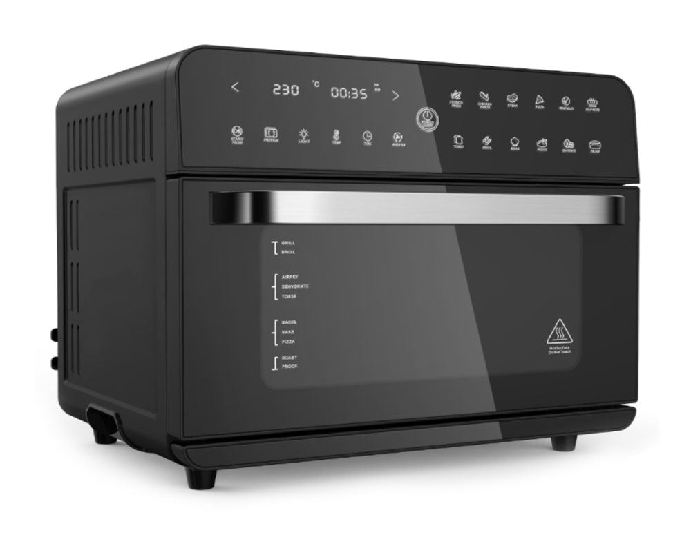 Мултифункционална фурна с горещ въздух ZEPHYR ZP 1441 V Deluxe ZEPHYR, 25 литра, 1800W, 12 функции, Таймер, Черен