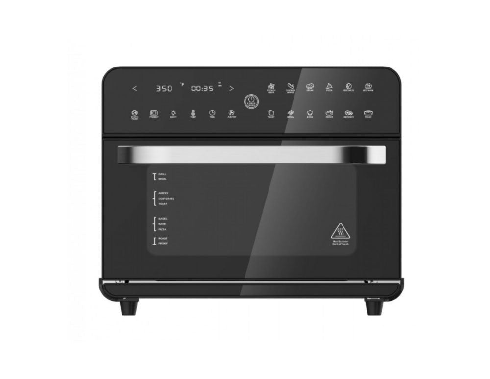 фурна Мултифункционална Airfryer 25 литра ZEPHYR ZP 1441 V Deluxe ZEPHYR, 25 литра, 1800W, 12 функции, Таймер, Черен