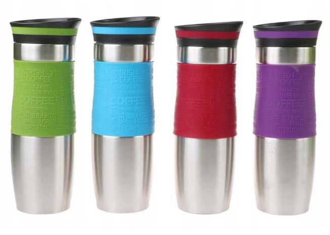 Термочаша zilner zl 4312, 480 мл, двойни стени, силиконова обвивка, неръждаема стомана, различни цветове