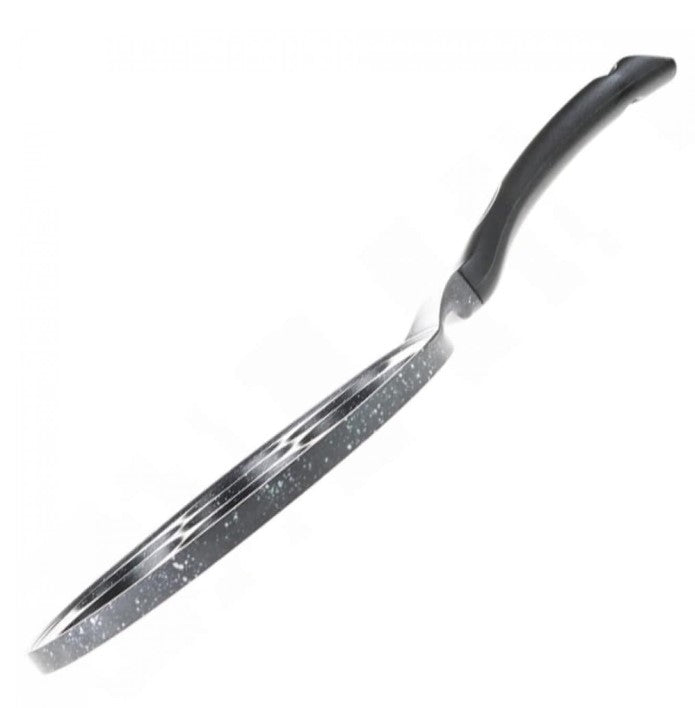 Тиган за палачинки с личица ZILNER ZL 2410, 26 см, 7 различни форми, Мраморно покритие, Черен