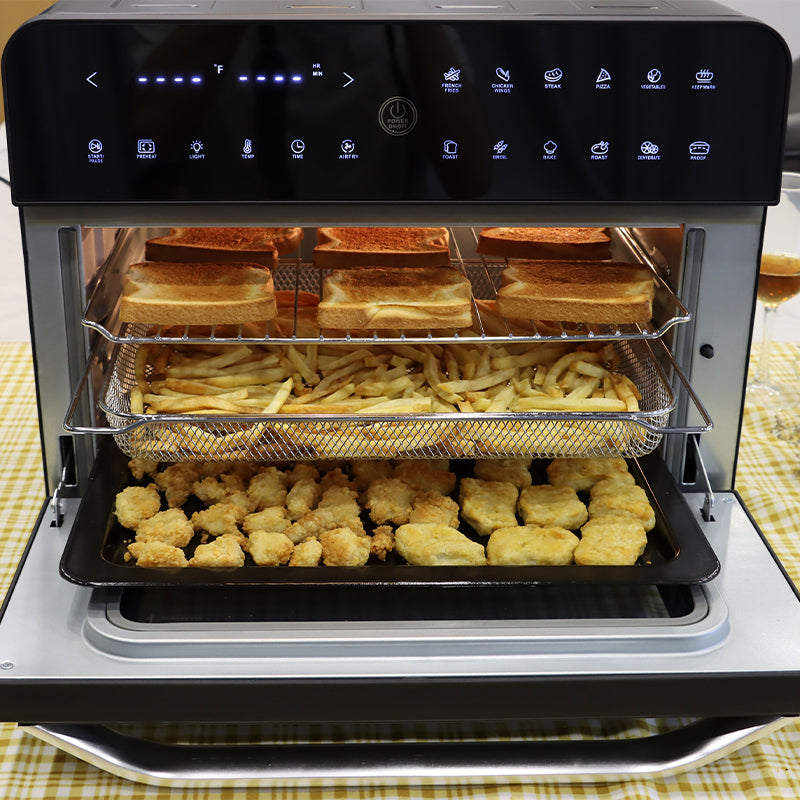 Мултифункционална фурна с горещ въздух ZEPHYR ZP 1441 V Deluxe ZEPHYR, 25 литра, 1800W, 12 функции, Таймер, Черен