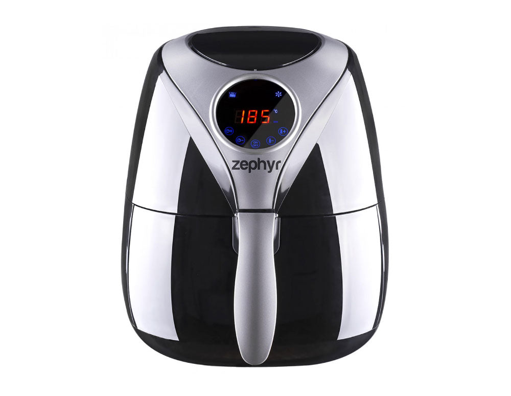 Фритюрник с горещ въздух ZEPHYR ZP 1980 AH , 1600W, 3.2 литра, Дигитален, Таймер, Черен