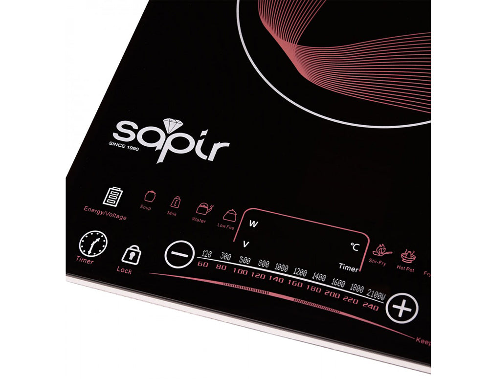 ЕЛ. КОТЛОН SAPIR SP-1445-N 2100W, с таймер, черен единичен