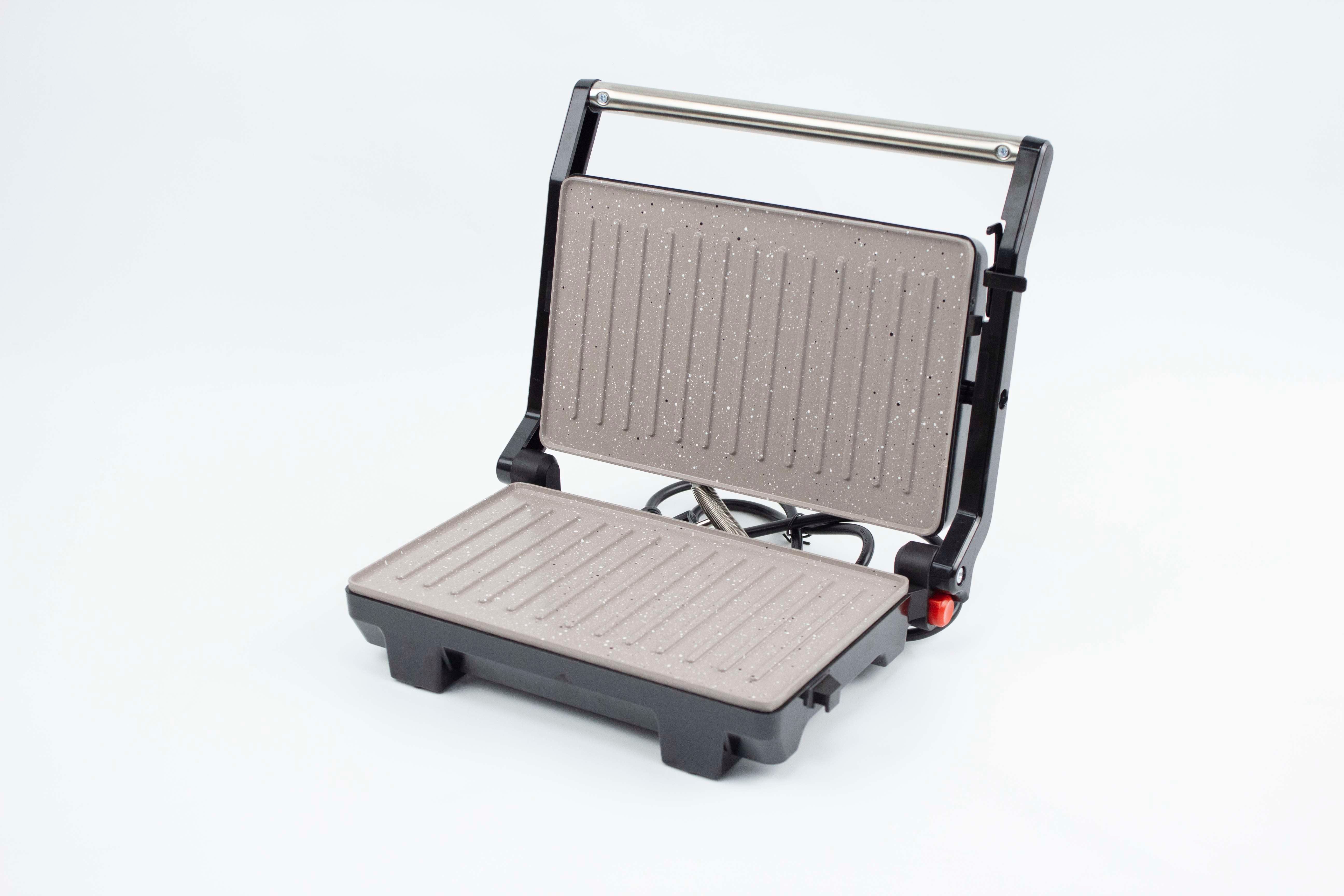 Грил преса Zephyr ZP 1442 PMM 1000W, мраморно незалепващо покритие GS Стандарт