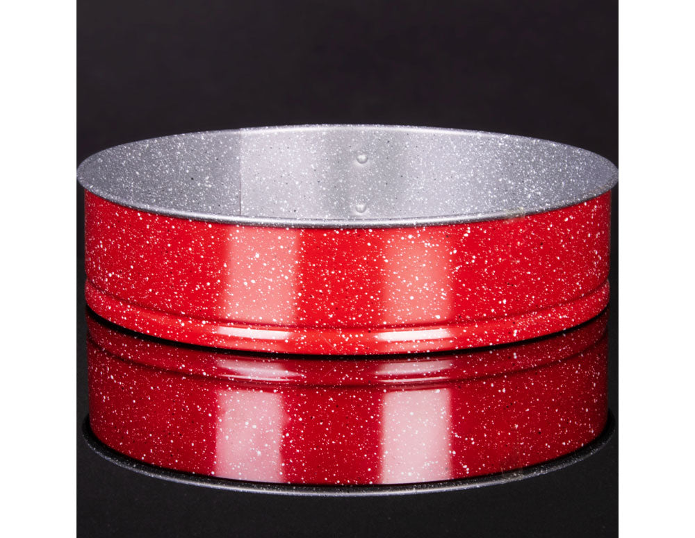 ZEPHYR Red Passion ZP 1223 EH28 Forma do ciasta z obniżonym dnem, 28 cm, powłoka marmurkowa, czerwona