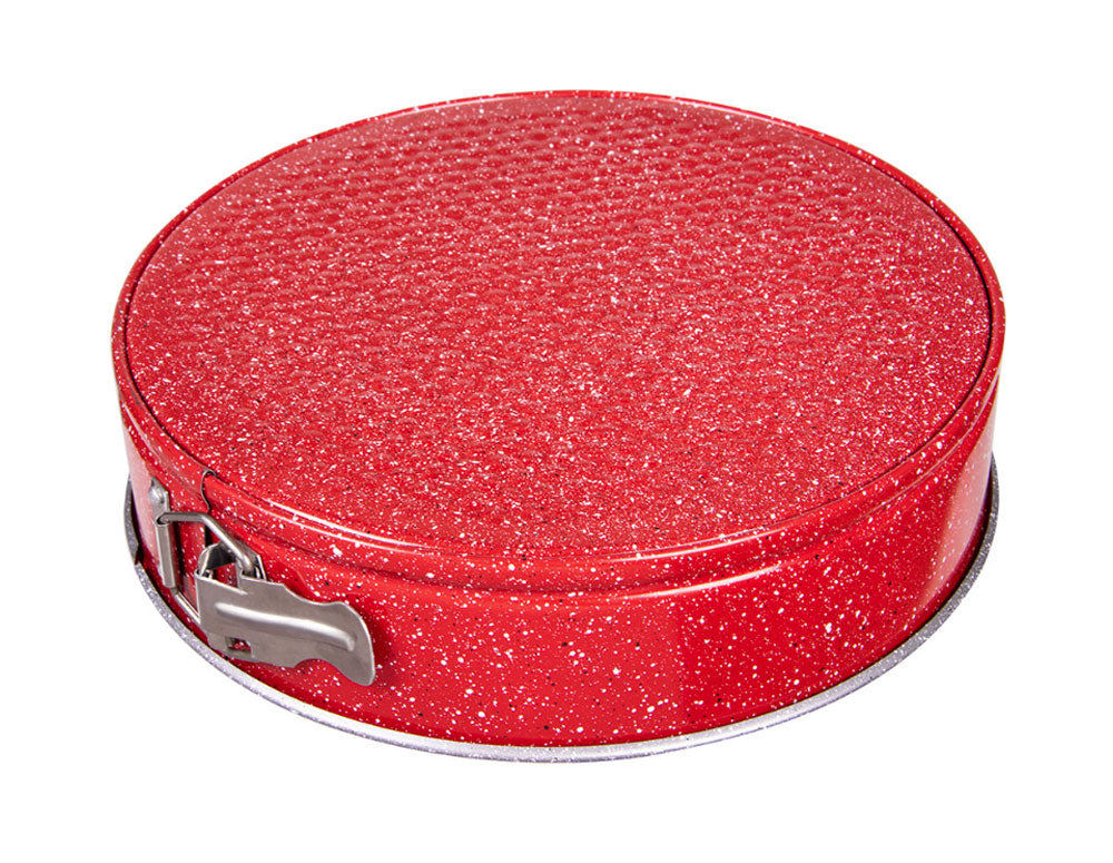 ZEPHYR Red Passion ZP 1223 EH24 Forma do ciasta z obniżonym dnem, 24 cm, marmurowa powłoka nieprzywierająca, czerwona