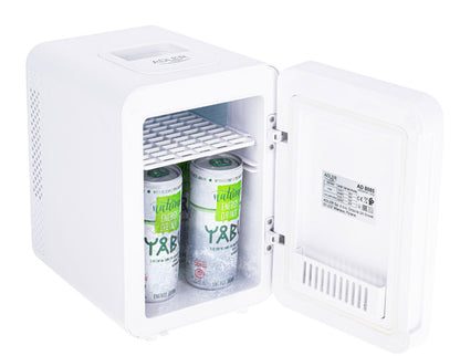 Хладилник мини Adler AD 8085, 32-42 W, 4 L, Огледална врата, Отопление/Охлаждане, Бял