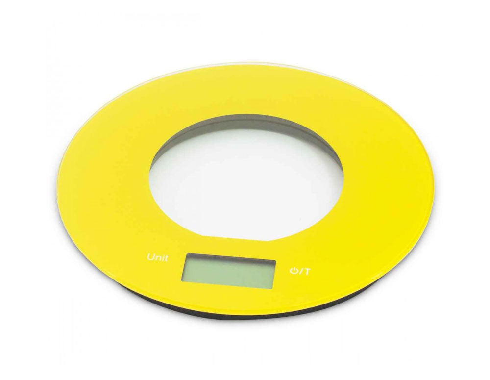 Кухненска дигитална везна SAPIR SP 1651 O, 5 кг, LCD екран, Жълт