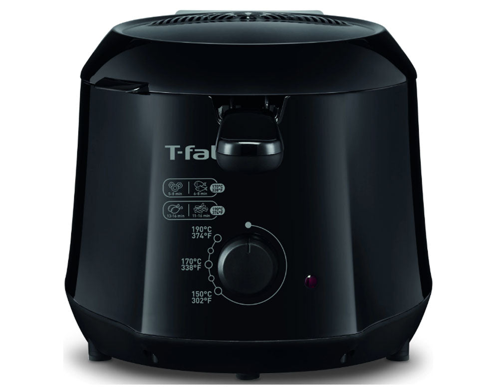 Фритюрник Tefal Minicompact FF230831 Principio, 1000W, 1.2 л, Регулируем термостат 150-190°C, Черен