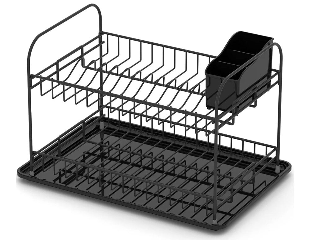 СУШИЛНИК ЗА СЪДОВЕ , TEKNO TEL KB-007B , 2 ниво черен