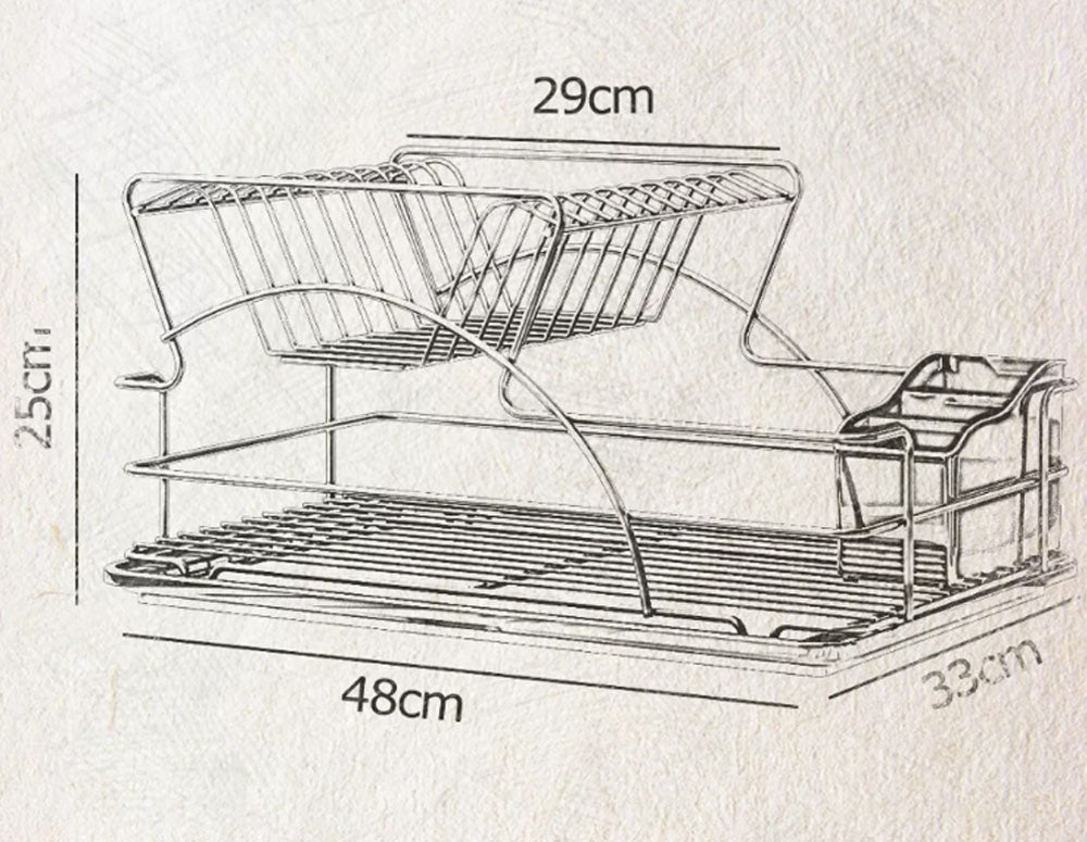 СУШИЛНИК ЗА СЪДОВЕ TEKNO TEL KB-009BP , 2нива