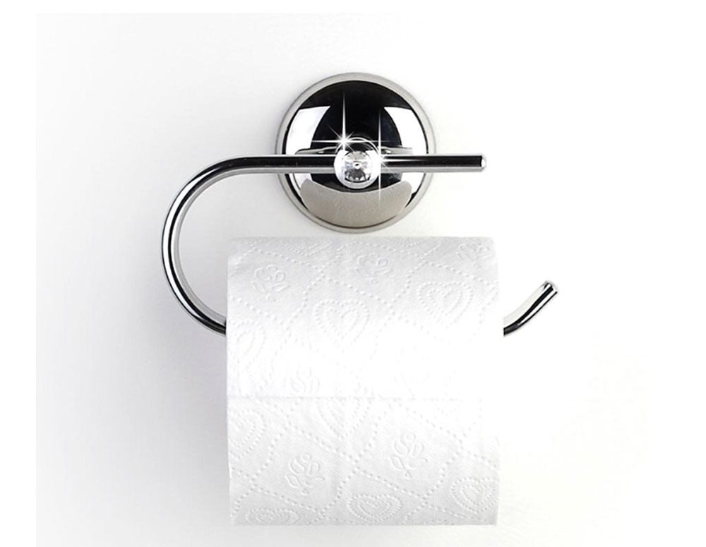 Luksusowy uchwyt na papier toaletowy TEKNO TEL MG 194, 15x5x11 cm, Mocowanie na kołek, Chrom