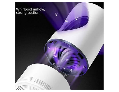 Лампа против комари JUST FANTASTIC JF-01, USB порт, UV LED x6, 360-400 nm, BPA free, бяло&синьо