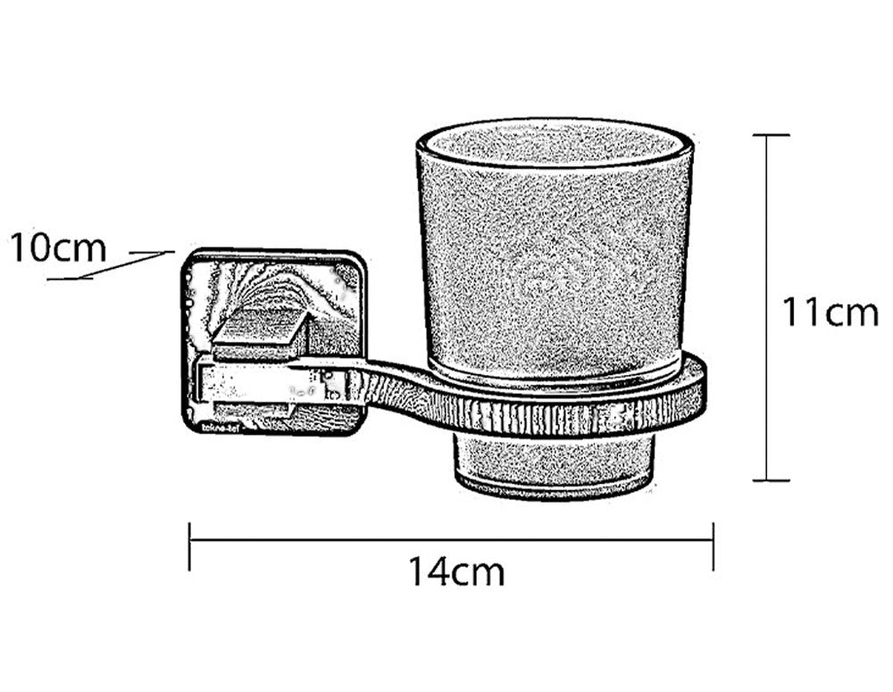 поставка за четка за зъби TEKNO TEL MG-374W , с чашка