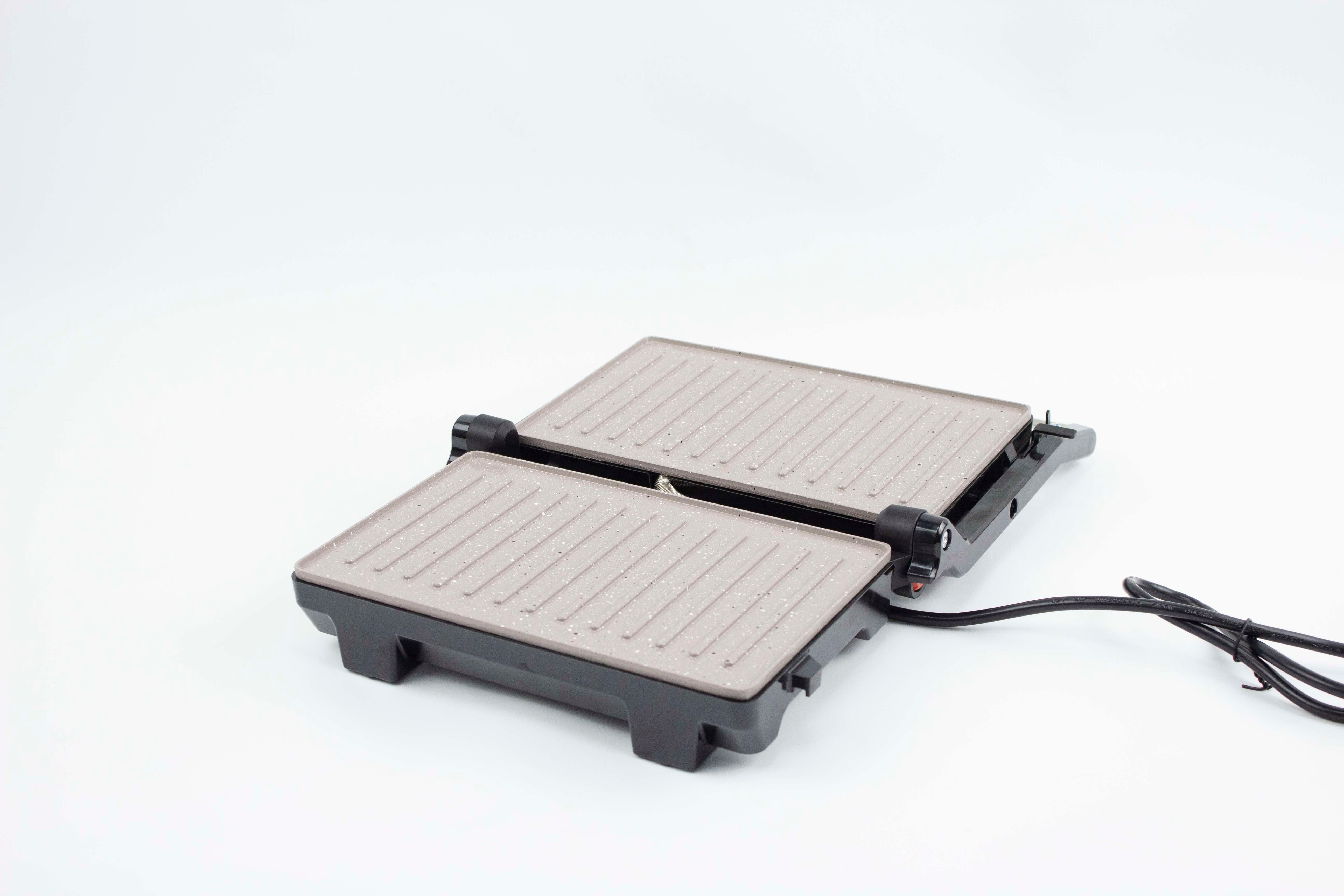 Грил преса Zephyr ZP 1442 PMM 1000W, мраморно незалепващо покритие GS Стандарт