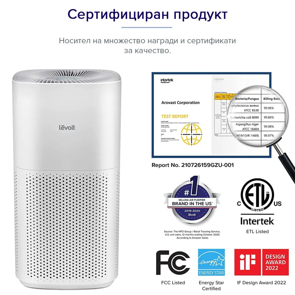 Пречиствател за въздух Levoit Core 600S, 147㎡